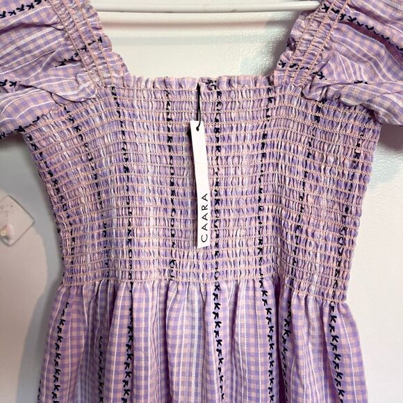 Caara Daphne smocked tiered dress.Size S - Picture 6 of 13